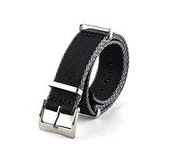 VISIYUBL Cinturino universale for cinturino in tela Adatto for SKX007 Seamaster 300 Bond Bond Caliber Bracciale Accessori 20mm 19mm Zulu NATO Nylon 007(37 EU,22mm)