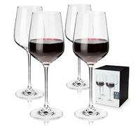Viski Reserve Bicchieri Bordeaux in cristallo europeo, 4 bicchieri da vino rosso senza piombo, bicchieri di vino rosso, set di 4 bicchieri da vino a stelo