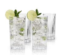 Viski Reserve European Highball Tumblers, 4 bicchieri da cocktail in cristallo senza piombo, prodotti europei, set di 4, 414 ml