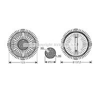 AVA QUALITY COOLING Viskokupplung Frizione Ventola per Audi A4 1.6 1.8