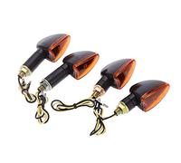 VISLONE 4pcs Indicatore di Direzione, Luce Segnale di Giro, 12V per Moto, ATV, Bici