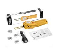 VISLONE Saldatrice in plastica senza fili, kit di riparazione in plastica con schermo LCD e 200 chiodi di saldatura, riscaldamento rapido, illuminazione a LED, per paraurti, cruscotti e mobili in