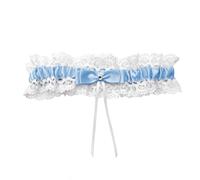 Visnreaen Giarrettiera blu per matrimonio, giarrettiera per sposa Something Blue