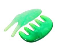Viso 1 Set/2pz Pettine Di Strumento Per Il Cuoio Capelluto Guasha Massaggio Pettine Raschiante Forchetta Per Assorbimento Della Bellezza