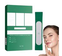 viso a bolle di Centella Asiatica,detergente a bolle, Remover Black e Control Oil, idratante, pulizia profonda del viso (1 scatola)