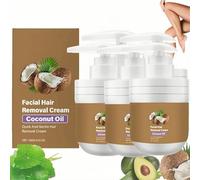 Viso & Body Hair Removal Cream For Women & Men - Gentle Painless Formulation With Coconut Oil For Upper Lip, Chin & Sensitive Skin, Moisturizing Nourishing Non-Sticky, Safe for Face & Body Use (5)