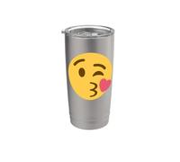 Viso che soffia un bacio Bicchiere termico in acciaio inox doppia parete