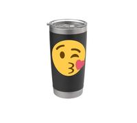 Viso che soffia un bacio Bicchiere termico in acciaio inox doppia parete