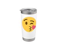 Viso che soffia un bacio Bicchiere termico in acciaio inox doppia parete