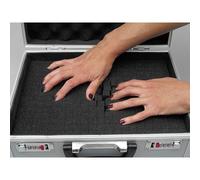 Viso STC900P - Valigetta in alluminio con gommapiuma pretagliata