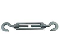 VISO TCC062NS Tenditore a gabbia standard acciaio zincato 2 ganci Ø6 mm VISO-coppia-TCC062NS, grigio, 0