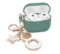 VISOOM Custodia per AirPods 3 rosa AirPods 3a custodia 2021 in silicone per iPod 3 Custodia di ricarica wireless da donna con accessori Portachiavi Bling per auricolari Apple di terza generazione