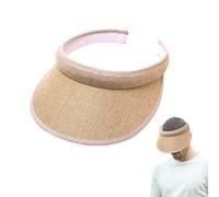 Visor Sun Hat, Adjustable Straw Visors, protezione UV Headwear, Breathable Summer Cap, 4,72 pollici, Stylish Cooling Hat for Women and Men at Travel Hiking Camping Golf Walking