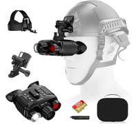 Visore Notturno 4K 36MP Zoom Digitale 8x Display HD da 3" Messa a Fuoco Manuale Binocolo Visione Notturna a Infrarossi con 7 Livelli, Batteria 4500mAh Ricaricabile, Impermeabile IP54, Scheda da 32 GB