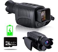 Visore Notturno, Dispositivo di visione notturna monoculare HD 1080P Infrarossi Zoom digitale 5x Telescopio da caccia Outdoor Day Night Dual Use Full Dark 300m,per birdwatching, sport all'aria aperta