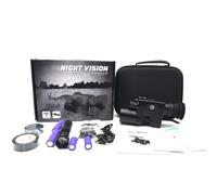 Visore Notturno, Ponbos HD 4X Zoom digitale monoculare telescopio Full Dark 300M visione notturna a infrarossi vista for la caccia registrazione video,per birdwatching, sport all'aria aperta, viaggi,