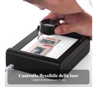 Visore per Pellicole 135 e 120 Alimentazione USB Duplicatore di Negativi a LED