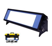 Visore per pellicole a LED industriale, lampada portatile per ispezione radiografica con pedale e scatola di stoccaggio, luminosità massima 90000Cd/m2, alloggiamento in lega di alluminio ( 324*119mm)
