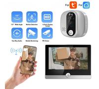 Visore per porte wireless 1080P con schermo IPS da 4 3 pollici e rilevamento del