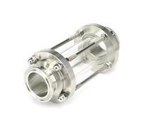 Visore rapido per fluidi， Misura tubo OD 38 mm Tri Clamp 1,5" raccordo in acciaio inossidabile 304 spia di flusso for birra fatta in casa(Ø76)