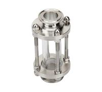 Visore rapido per fluidi, Spia di flusso Tri Clamp da 2" 51 mm, raccordo in acciaio inossidabile 304, ghiera OD 64 mm