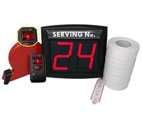 Visore rosso, con telecomando LED e 10.000 ticket con dispenser,Impretech International Group