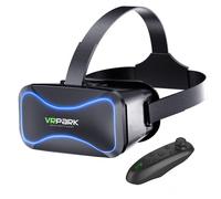 Visore VR con controller, occhiali per realtà virtuale 3D regolabili per dispositivi mobili, esperienza immersiva di realtà virtuale 3D, anti luce