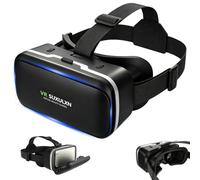 Visore VR per Smartphone, Visore Realtà Virtuale 3D iPhone Android 4.7-6.8" | Visore Realtà Virtuale VR per Smartphone, Lenti HD Anti-Luce Blu, DIP Regolabile, Regalo Bambini 8-16 Anni, per Giochi e Film