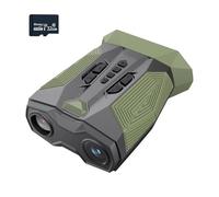 Visori Notturni, LK300 Binocolo a infrarossi 500M Visione notturna Zoom 19X Digitale 10MP 1080P HD Telescopio professionale for la caccia in campeggio(Green With 32G Card)