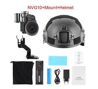 Visori Notturni, New Tactical 200M Night Vision Scope Viewer Green Imaging HD Occhiali for la visione notturna montati sul for l'osservazione di Huting(NVG10 Mount Helmet)