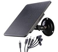 VisorTech Pannello Solare con Batteria Integrata 10.400 mAh per Fototrappole e Telecamere Outdoor, 5-6 V, IP67