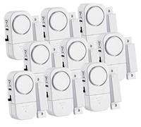 VisorTech sicurezza della finestra: Set da 9 Mini allarmi per porte e finestre, 95 db, 2 anni di durata della batteria (mini allarme, porta finestra allarme, casa)