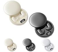 Visound Drift - Invisible Earbuds, Comfortable Fit LED Power Display, Invisible Earphones for Sleeping, Working, Hiking (Beige*Black)