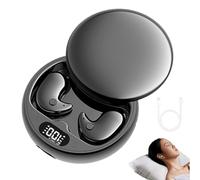 Visound Drift - Invisible Earbuds, Comfortable Fit Led Power Display, Ridiculously Amall, No Lag, Ipx6 Water-Resistant, for Sleeping, Working, Hiking (Black)