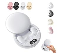Visound Drift - Invisible Earbuds, VisionBeam Ear Buds, Comfortable Fit, Light-Weight Noise Blocking, LED Power Display, Invisible Earphones, for Sleeping, Working, Travel (White)