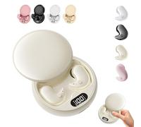 Visound Drift - Invisible Earbuds, VisionBeam Ear Buds, Comfortable Fit, Light-Weight Noise Blocking, LED Power Display, Invisible Earphones, for Sleeping, Working, Travel (Apricot)