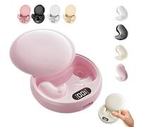 Visound Drift - Invisible Earbuds, VisionBeam Ear Buds, Comfortable Fit, Light-Weight Noise Blocking, LED Power Display, Invisible Earphones, for Sleeping, Working, Travel (Pink)