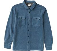 Vissla - Chemise épaisse - Looper Terry Eco LS Shirt Dark Denim per Uomo - Taglia L - Blu