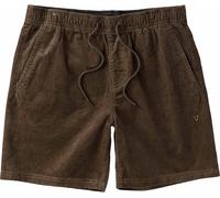 Vissla - Short in velluto a coste - No See Ums Cord Eco 17" Elastic Walkshort Dark Earth per Uomo in Cotone - Taglia L - Marrone