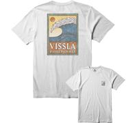 Vissla - T-shirt in cotone con collo rotondo - Peaky SS Tee White per Uomo in Cotone - Taglia M - Bianco
