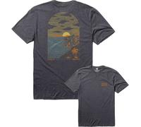 Vissla - T-shirt in policotone - Cliffside Comp Lite Eco Drirelease SS Tee Black Heather per Uomo in Cotone - Taglia M - Nero