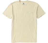Vissla - T-shirt urbana in cotone e poliestere con collo rotondo e tasca sul petto - Solid Sets Cosmic Wash SS Tee Dune per Uomo in Cotone - Taglia L - Beige