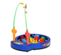 Visspel Deluxe met geluid en 2 werphengels in doos TOY NUOVO