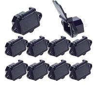 VISSQH 10pcs IEC 320 C14 Connettore a Presa di Alimentazione con Pannello PCB 3 Pin adattatore per montaggio,dispositivi a freddo Spina per computer stampante monitor