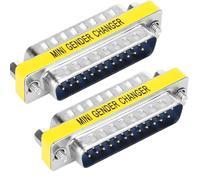 VISSQH 2 Pezzi DB25 maschio a maschio Accoppiatore Connettore,25 pin DB25 seriale adattatore per Gender Changer,trasferimento dati e connessione dispositivi