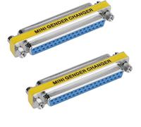 VISSQH 2 Pezzi DB37 Femmina a Femmina Accoppiatore Connettore,37 pin DB37 seriale adattatore per Gender Changer,trasferimento dati e connessione dispositivi