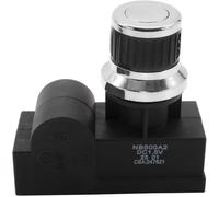 VISSQH 2 uscite Generatore di scintille,accenditore piezoelettrico a pulsante,accenditore di batteria AA per Barbecue a Gas Grill(argento)