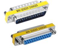 VISSQH 2 x DB25 maschio a Femmina Accoppiatore Connettore,25 pin DB25 seriale adattatore per Gender Changer,trasferimento dati e connessione dispositivi