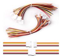 VISSQH 20 pcs(10 Paia) JST Connettore Mini, JST 2.54 XH 5 pin Connettore Maschio e Femmina con 150mm 26AWG Cavo,JST Micro Elettrico Spina Presa Connettore