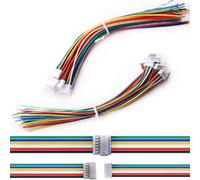 VISSQH 20pcs(10Paia) JST Connettore Mini, JST 1.5 ZH 6 pin Connettore Maschio e Femmina con 150mm 28AWG Cavo,JST Micro Elettrico Spina Presa Connettore